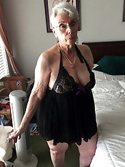 Outstanding grandmoms are touching themselves