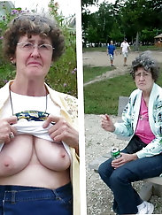 Prurient aged milfs are spreading pussy
