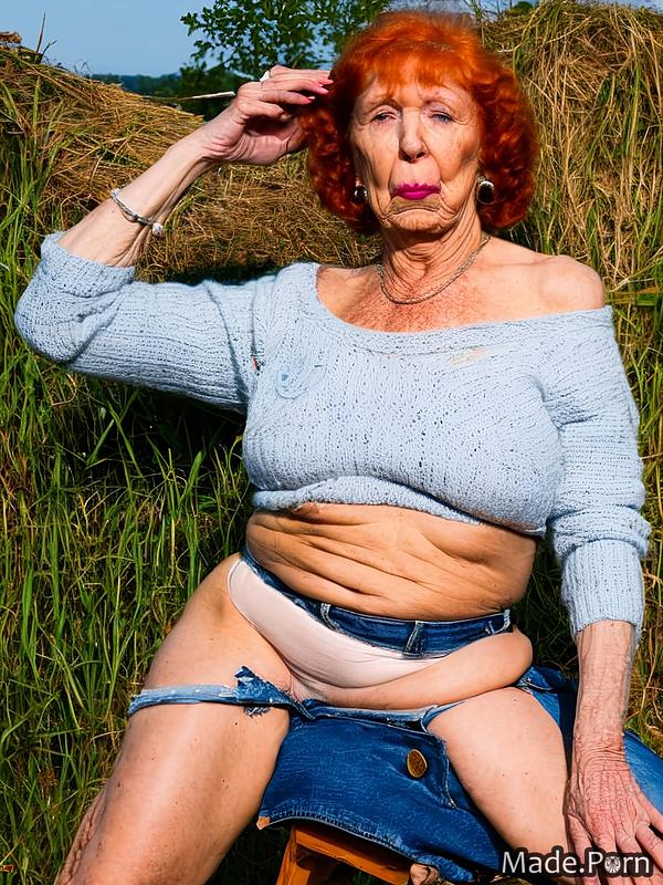 Picsporno Granny: 80 Years Old Irish Seductive Ginger Bobcut Old Nude Granny